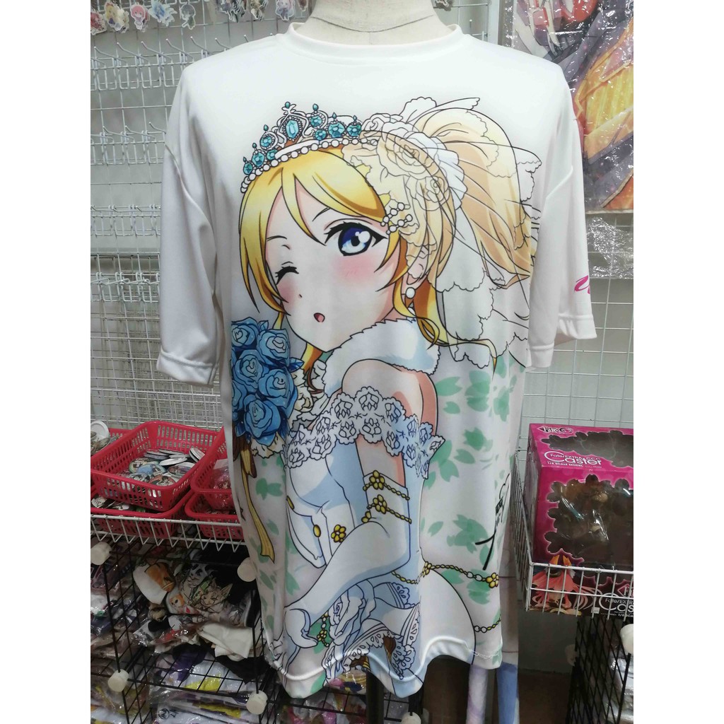 Love Live School Idol Project Eli Ayase Wedding Version T shirt White Shopee Malaysia