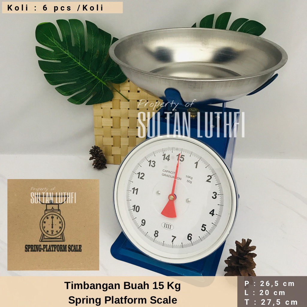 Fruit Scales 15 Kg Spring Platform Scales | Shopee Malaysia