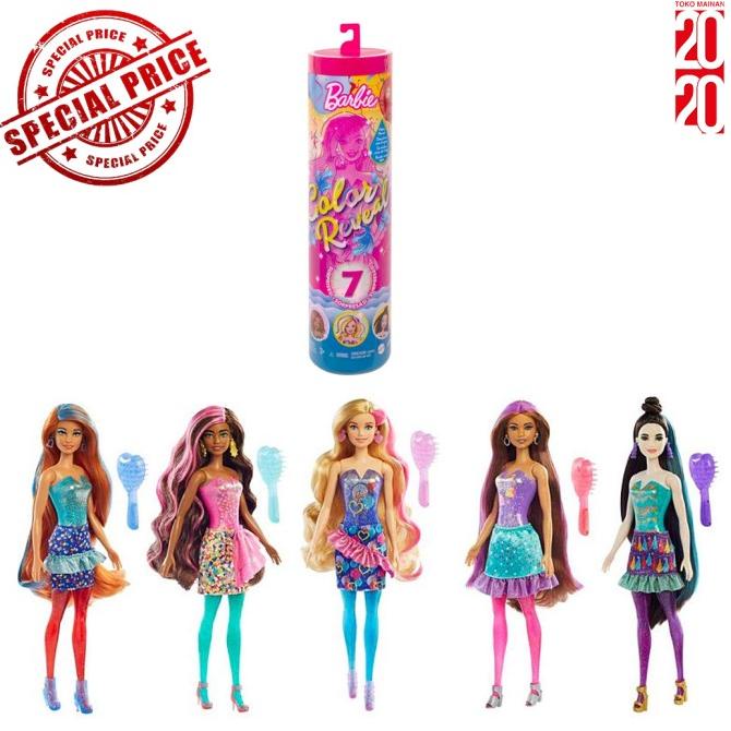 Barbie Color Reveal Doll Party Series Confetti Print 7 Surprise GTR96 ...