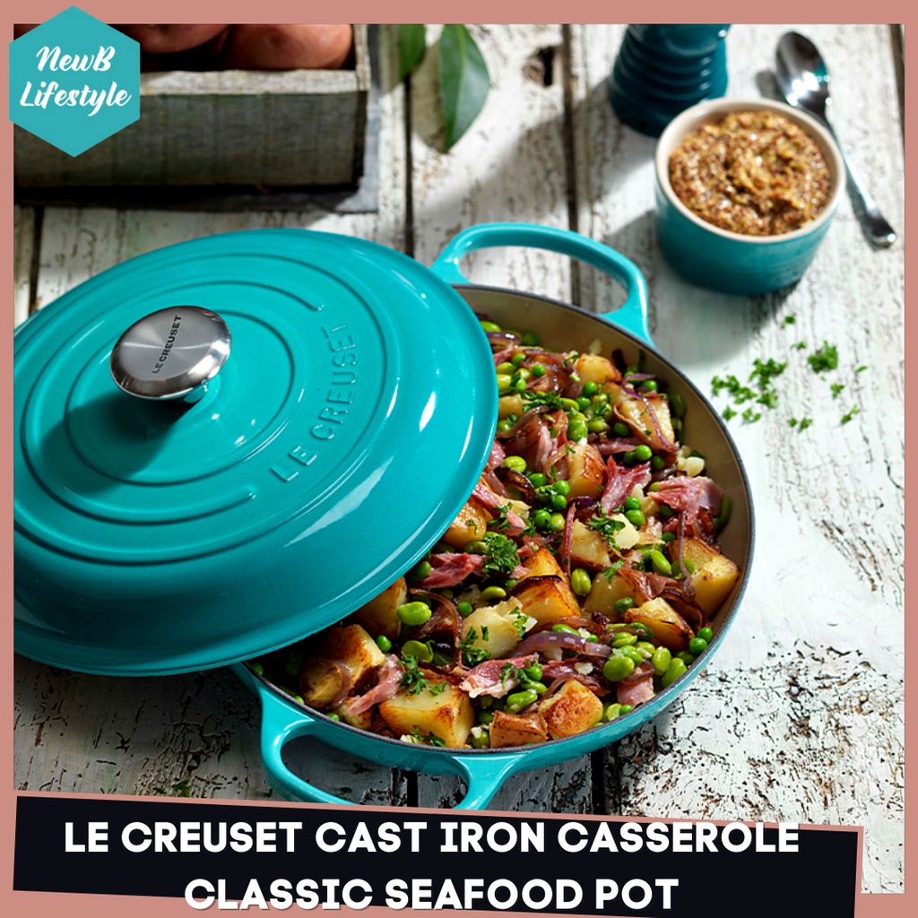 LE CREUSET Cast Iron Buffet Casserole 26cm Classic Range Seafood Pot