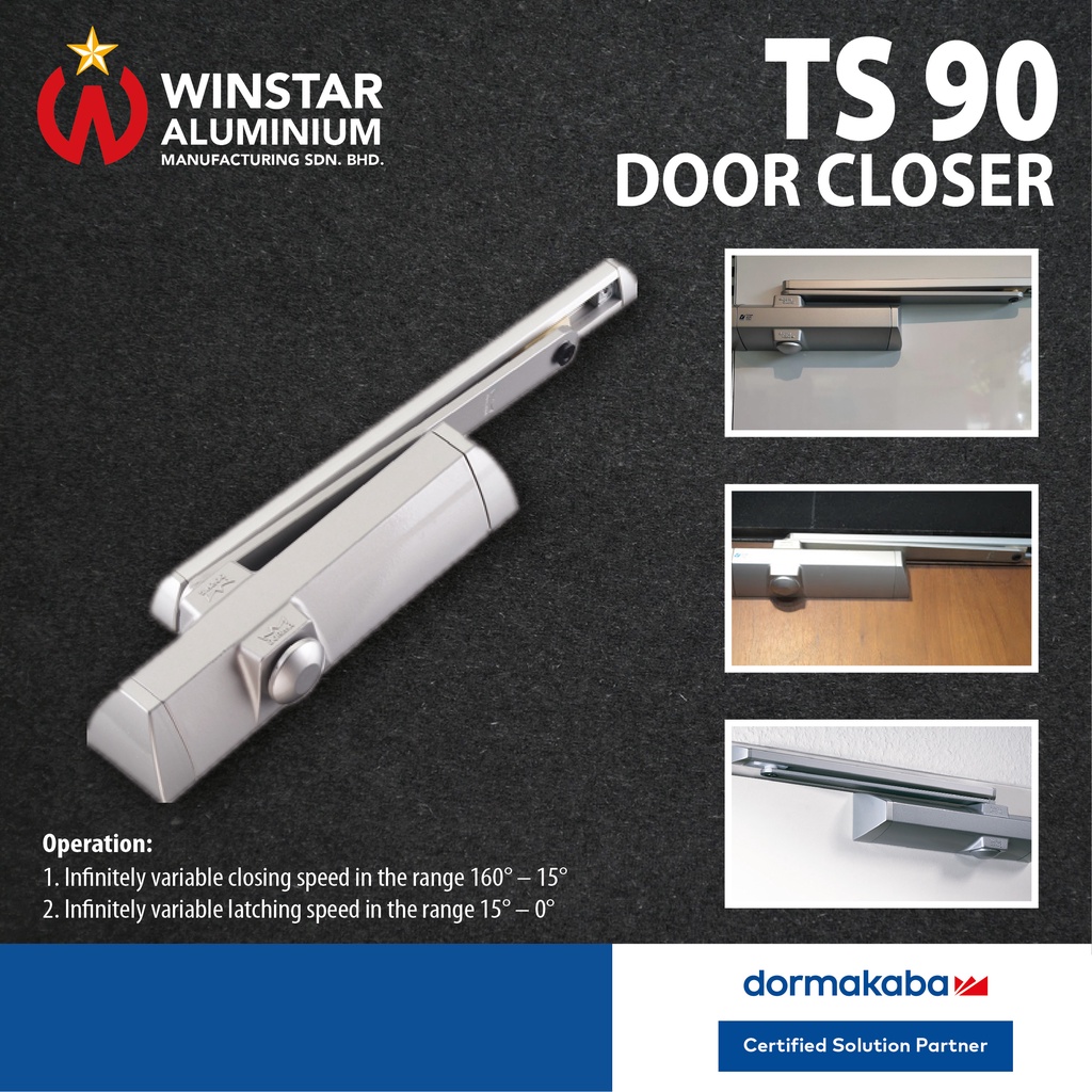 Dormakaba Door Closer TS 90 Sliding Arm | Shopee Malaysia