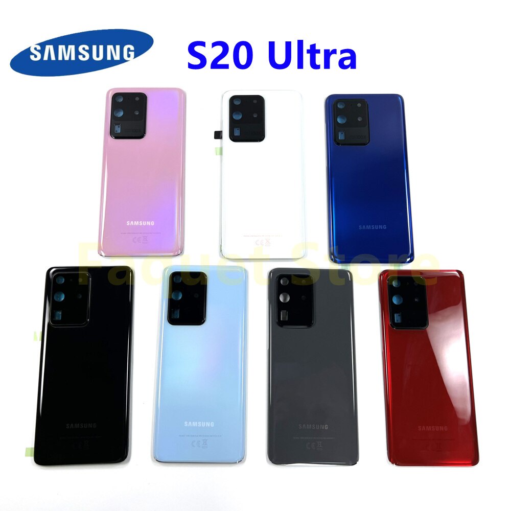 S20U Back Glass Shell Battery Cover Rear Door Housing Case For Samsung ...