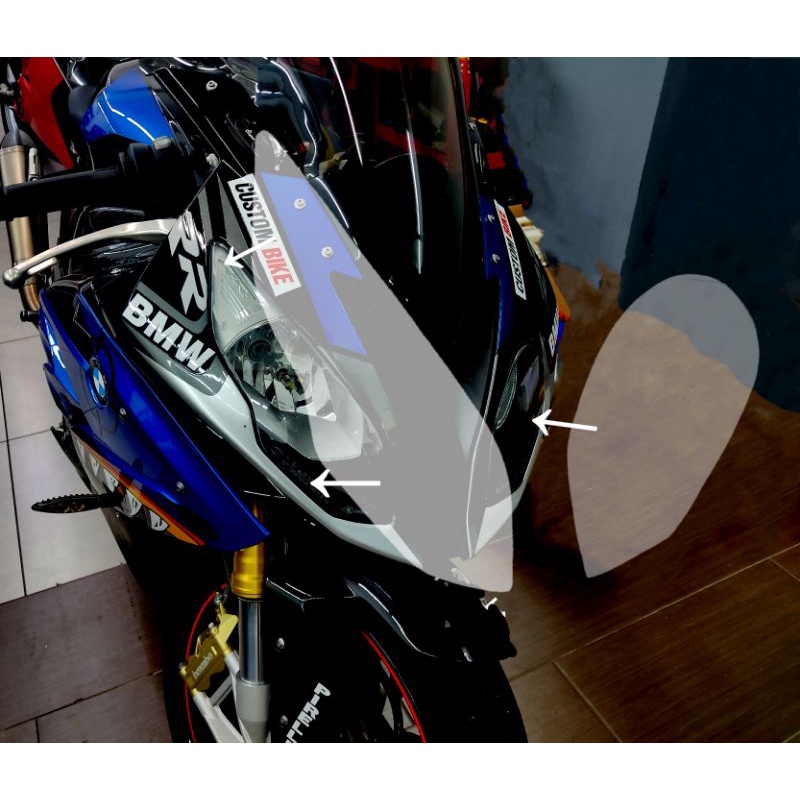 BMW s1000rr Headlamp protection film glossy S1000RR Shopee Malaysia