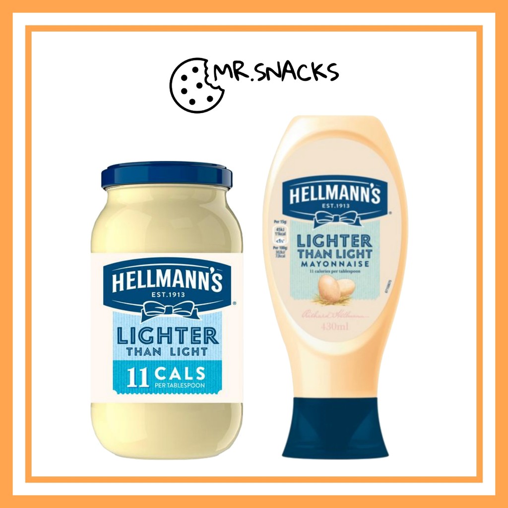 Hellmann's Lighter than Light Mayonnaise 400g / 473ml Shopee Malaysia