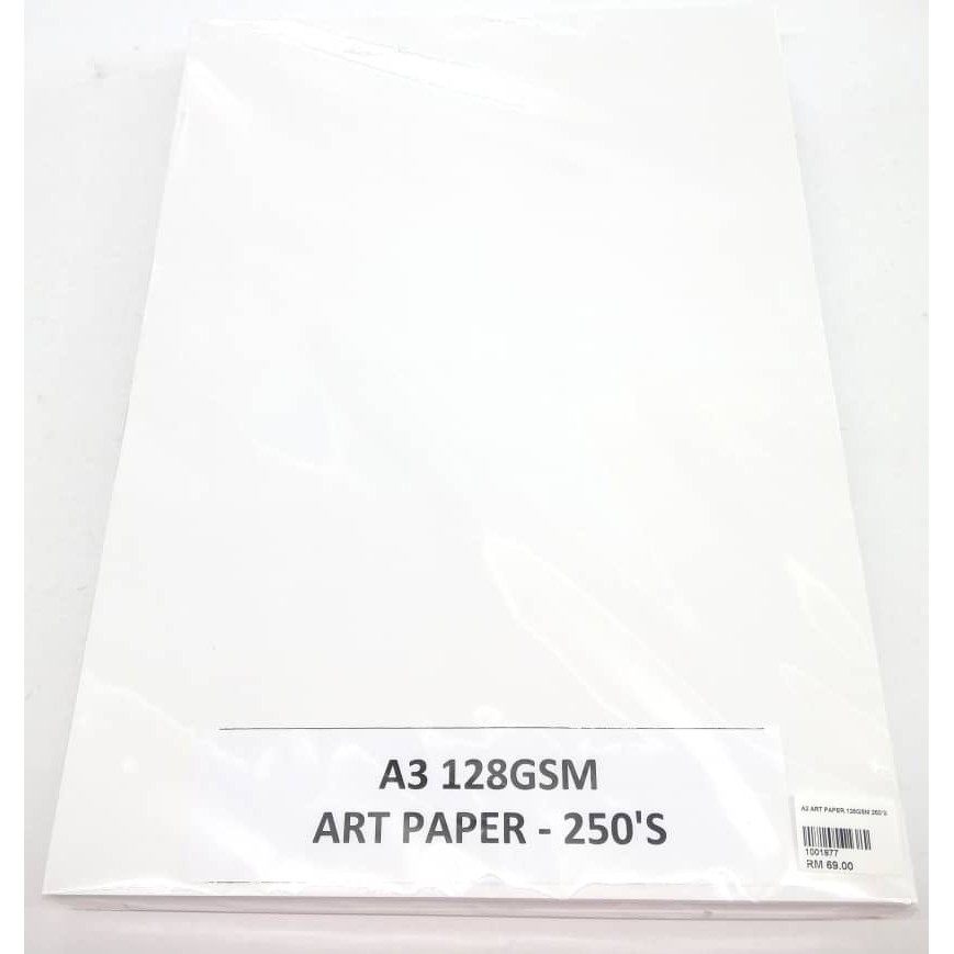A3 White Art Card 128gsm (250 sheet /pack) Shopee Malaysia