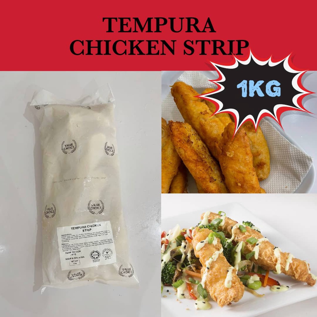 Tempura Chicken Strip Frozen Food 1kg | Shopee Malaysia