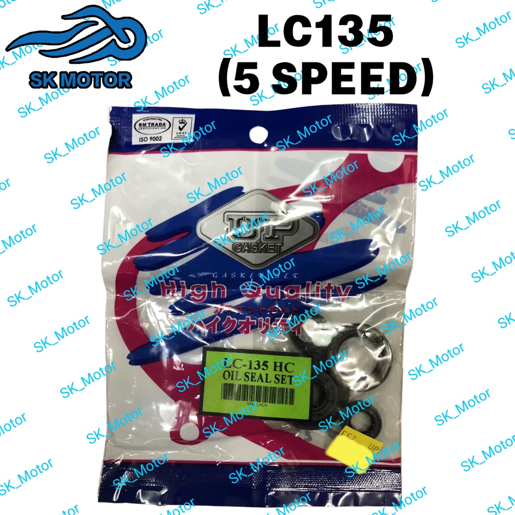 UP Yamaha LC135 5 SPEED LC 5S (HAND CLUTCH) Oil Seal Set Gasket O-Ring ...