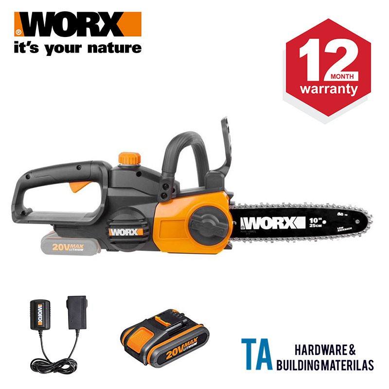 WORX WG322E LI ION CORDLESS CHAIN SAW 20V Shopee Malaysia