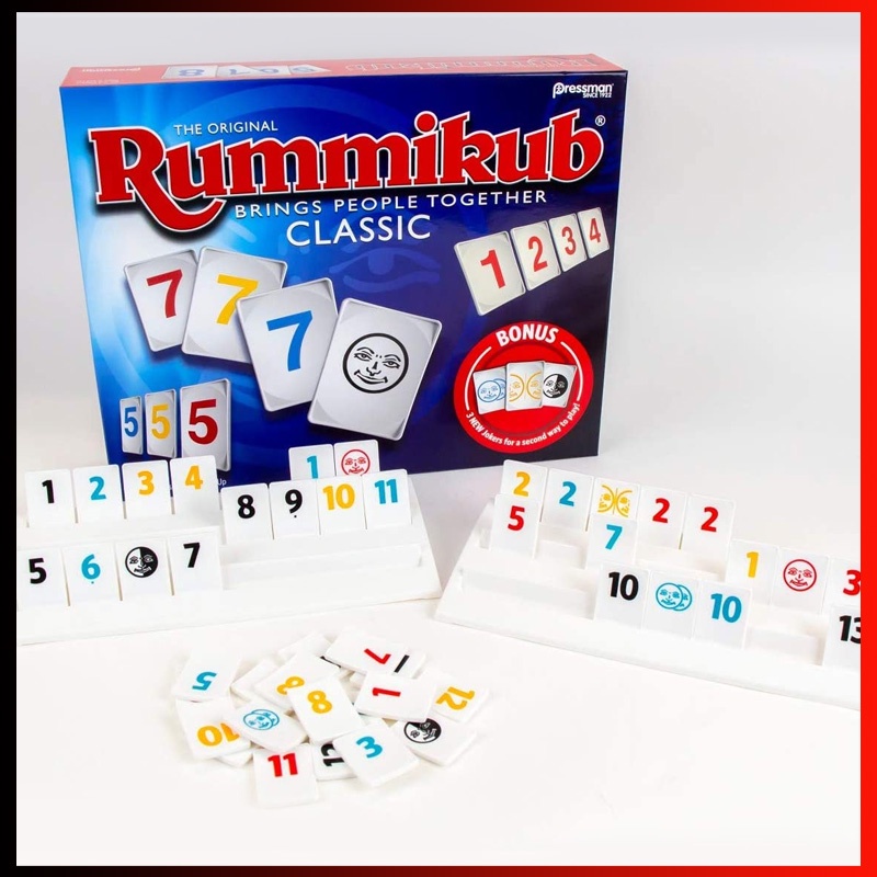 The Original Rummikub Board Game Travel Box with Bonus Jokers Game