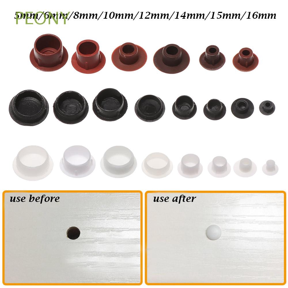 PEONY 50Pcs Exterior Hardware Hole Ornament Drill Hole Plug Furniture