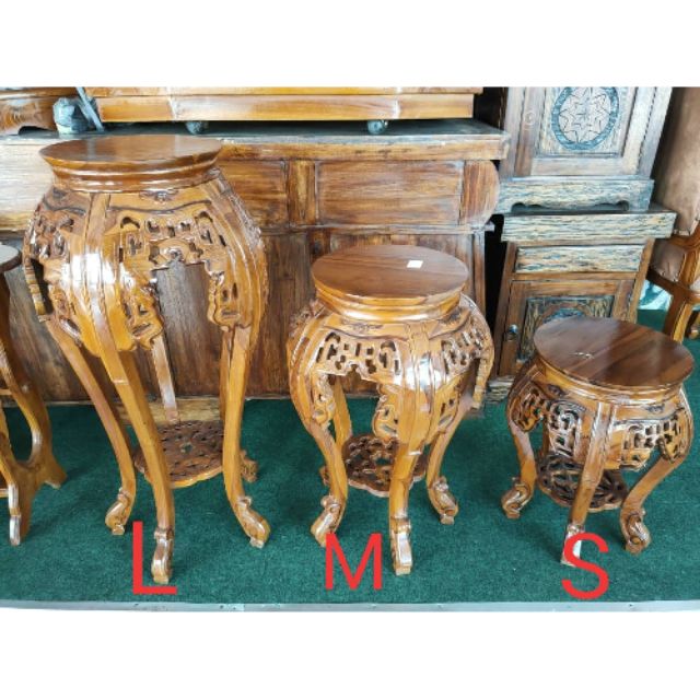 SET MEJA HIASAN KAYU JATI. / COD SHJA | Shopee Malaysia