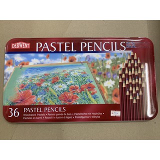 Ready Stock 🔥🔥 DERWENT Pastel Pencils 4mm Core METAL TIN 36/72