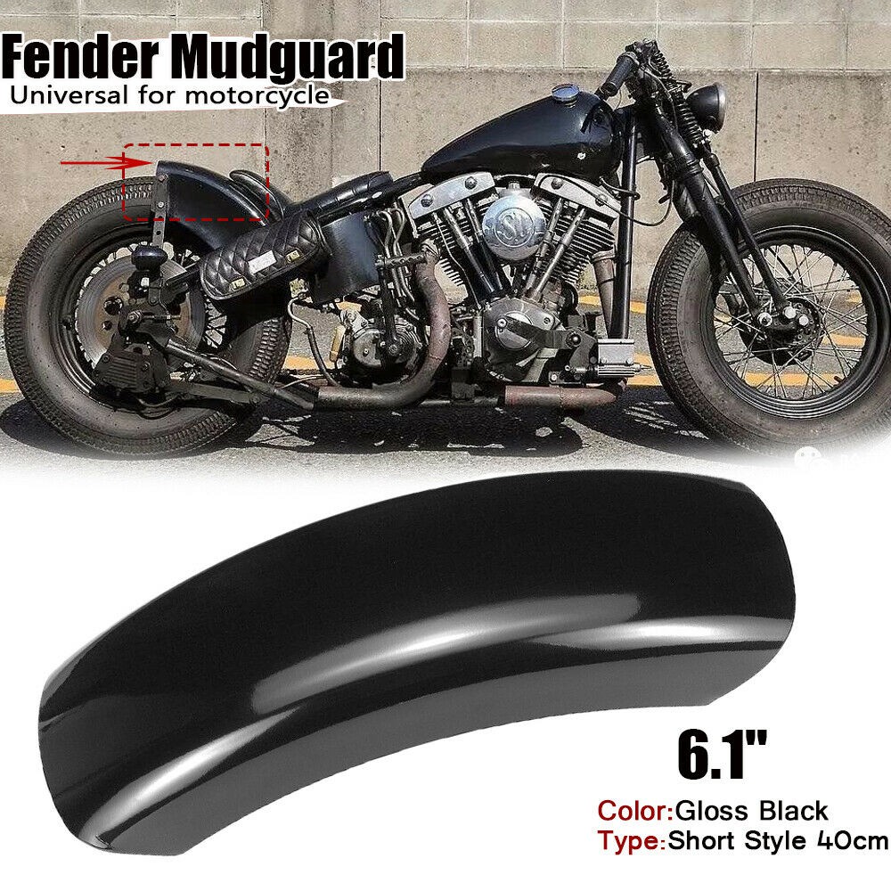 6.1'' Flat Short Motorcycle Rear Fender Mudguard For Harley Bobber ...