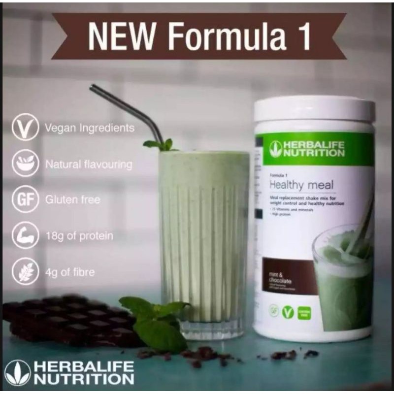 Chocolate Mint Herbalife F1 Shopee Malaysia