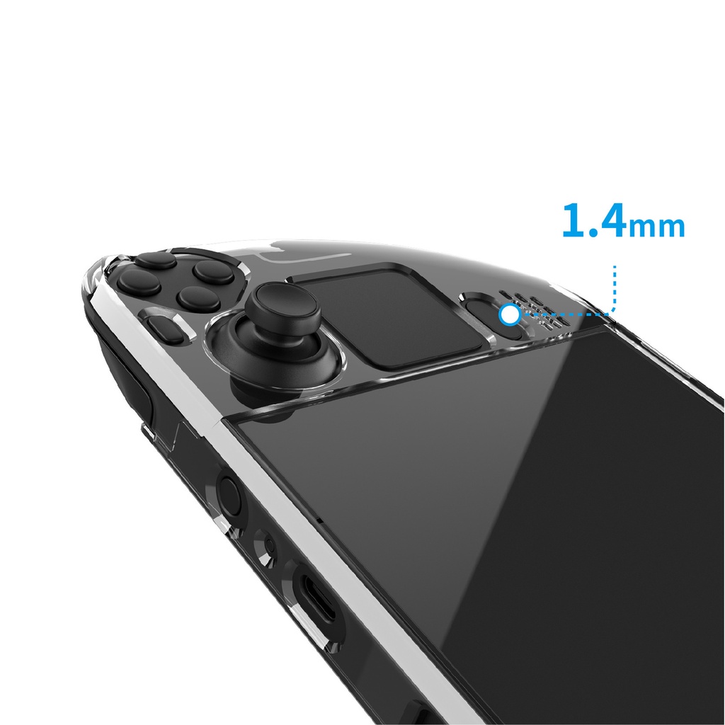 Transparent PC Hard Case for Steam Deck Host Split Crystal Protective ...