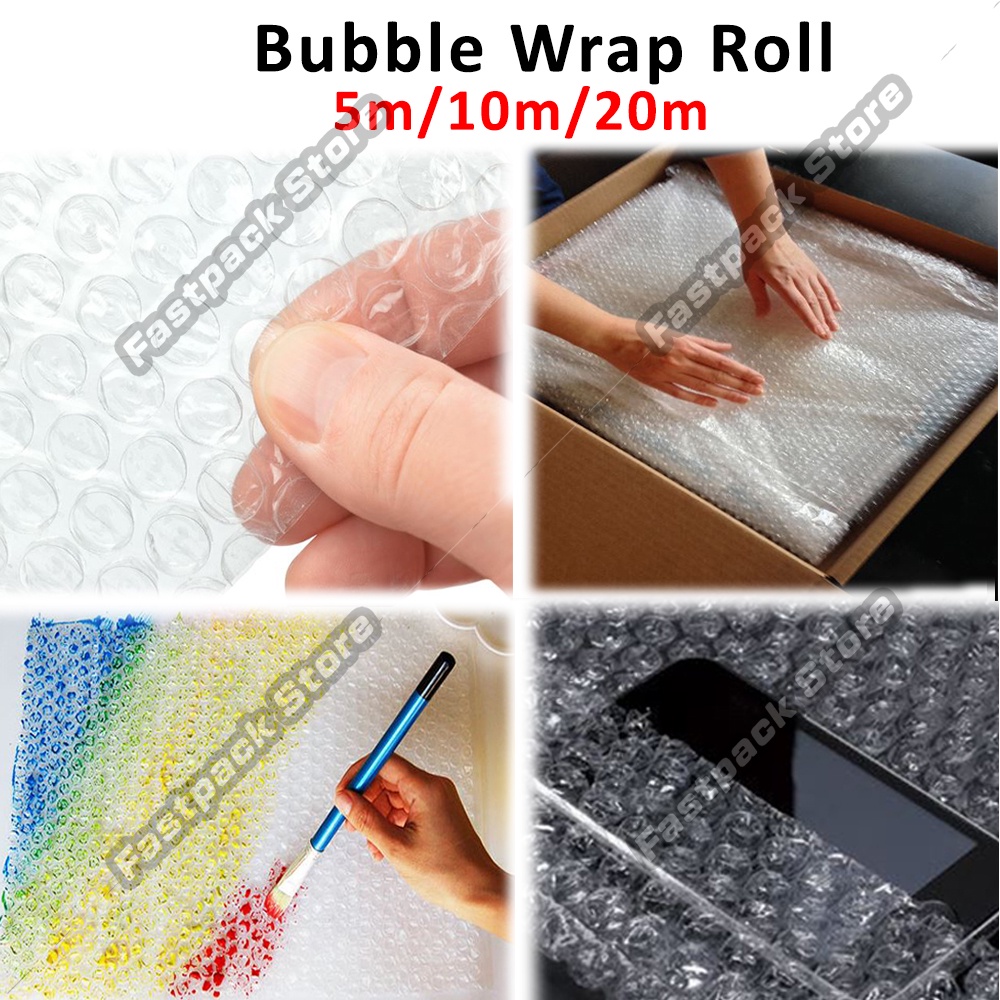Bubble Wrap Bubble Pack Packaging Roll Single Layer Bungkusan Parcel ...
