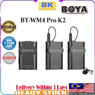 BOYA BY-WM4PRO K2 DRAADLOZE MICROFOON SYSTEEM (2 TRANSMITTERS - View #2