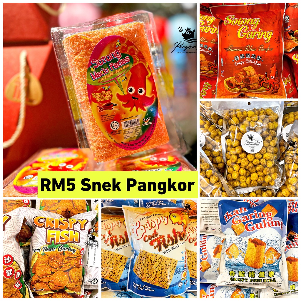 🏖️RM5 SNEK PANGKOR [Kualiti & murah][Crispy Seafood Snacks][Sotong ...