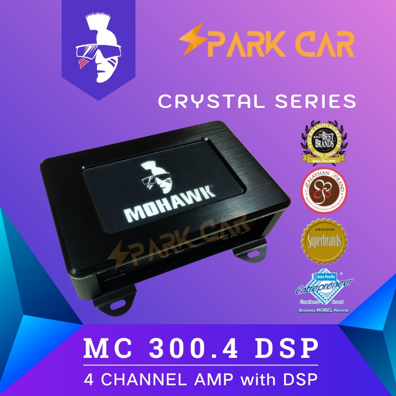 Mohawk CRYSTAL Series 4 Channel Amplifier with DSP (MC 300.4 DSP ...