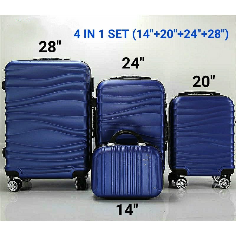 TOP TRAVEL LUGGAGE BAG SIZE 14 INCH OR 20 INCH OR 24 INCH OR 28 INCH BEG BAGASI SIZE 14 20 24 28 DAPAT 4 BEG Shopee Malaysia