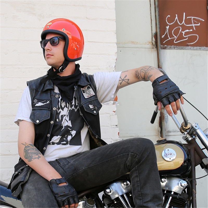 Cafe racer store open face helmet