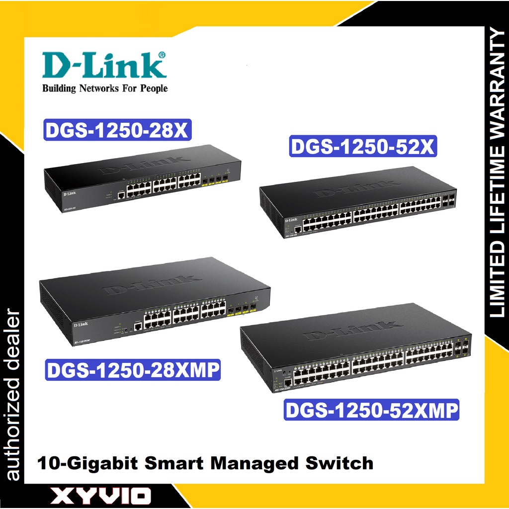 D-LINK DGS-1250-28X / DGS-1250-28XMP / DGS-1250-52X / DGS-1250-52XMP 52 ...