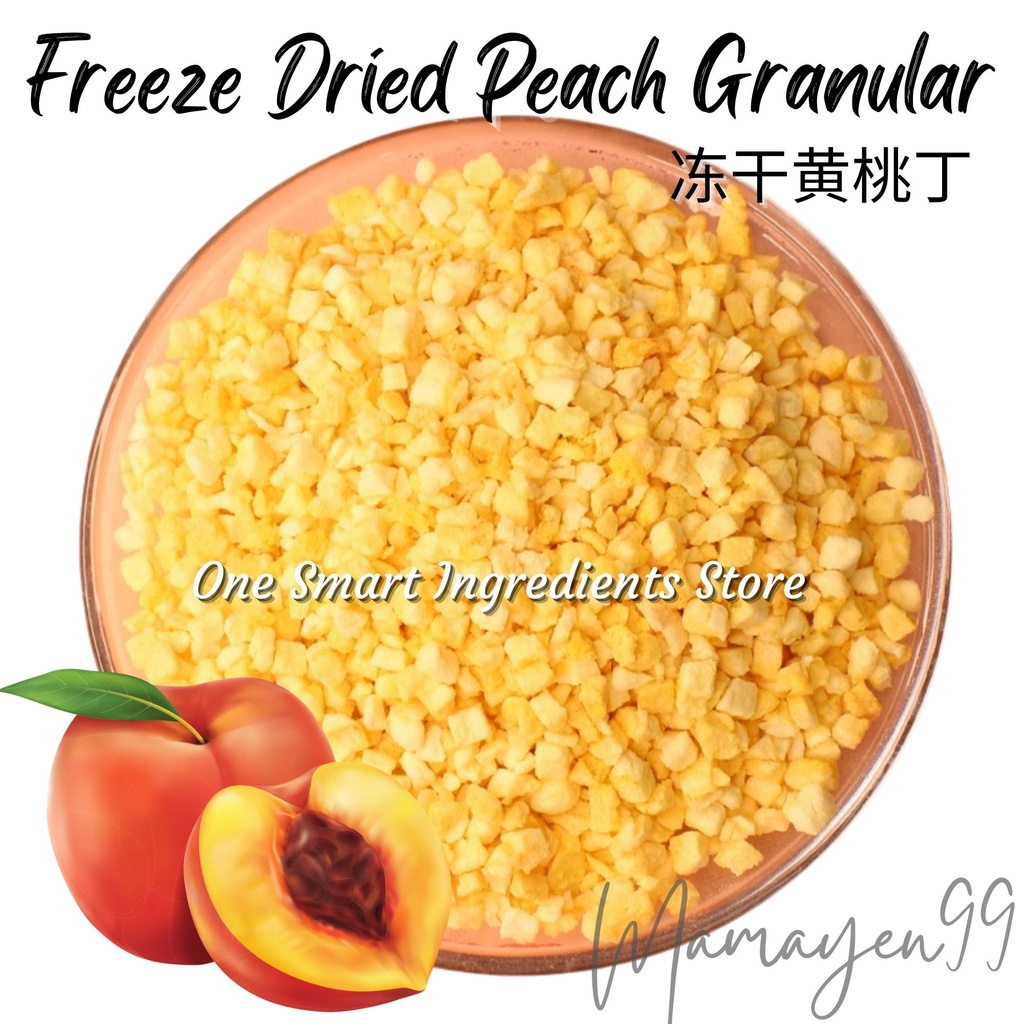 Freeze Dried Peach Granular Crushed Coarse冻干黄桃丁 |冻干草莓丁 Serpihan Pic ...