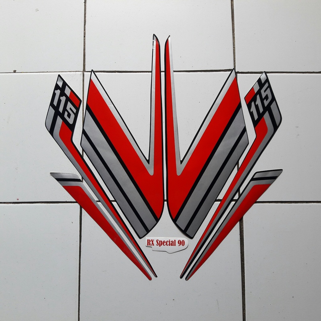 MERAH Sticker yamaha rx 115 special 1990 Red | Shopee Malaysia