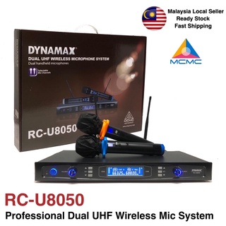 Free Gift Dynamax MCMC Approved Professional Dual UHF Wireless Mic