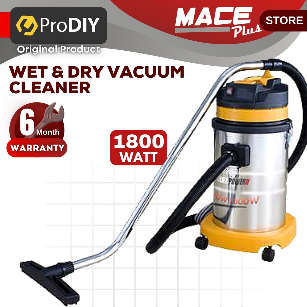 PRODIY PRO301 / EUROPOWER/ EUROX VAC5001 1800W 30L Wet & Dry Heavy Duty ...