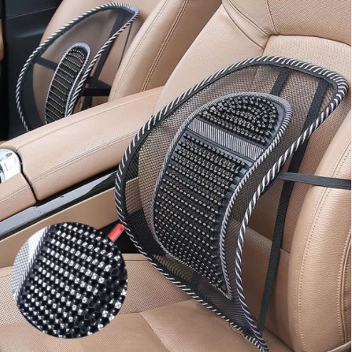 Car Seat Office Chair Massage Back Lumbar Support Mesh Ventilate Cushion  Pad Black Mesh Back Lumbar Cushion for Car Driver