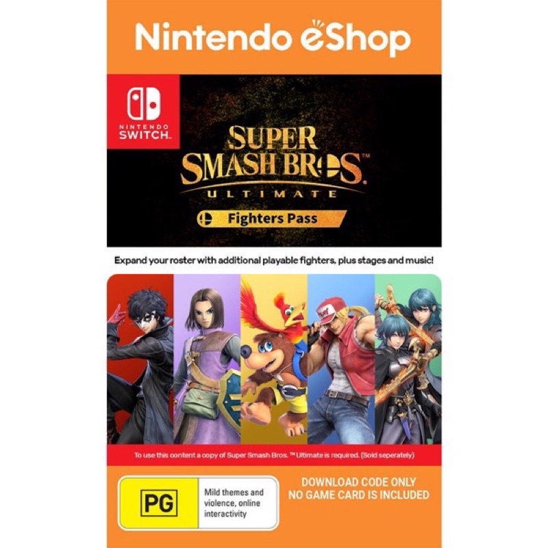 Super Smash Bros. Ultimate Fighters Pass DLC - Nintendo Switch, Nintendo  Switch