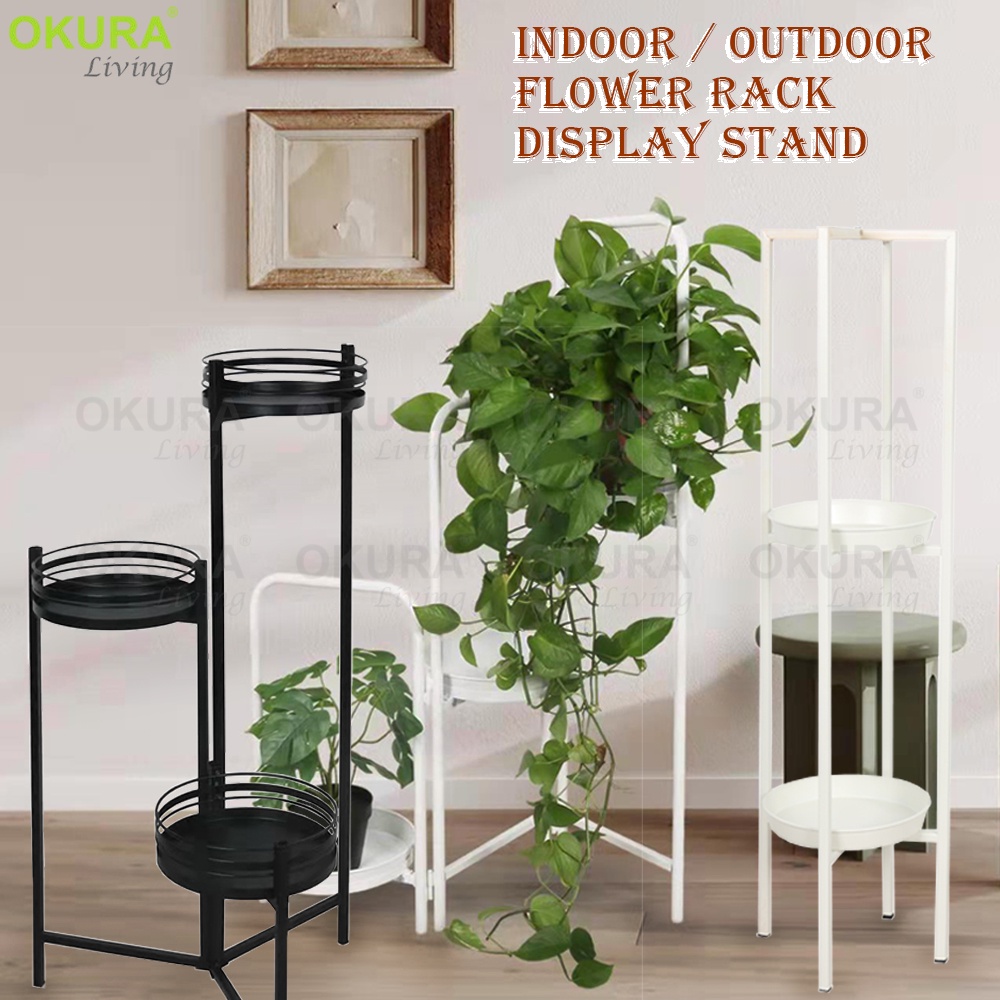 OKURA Multipurpose Garden Flower Rack Organizer Gardening Plant Vase ...