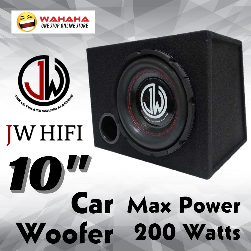 JW HIFI 10S4B Woofer 10 inch / Woofer Speaker / Car Woofer Box / Woofer