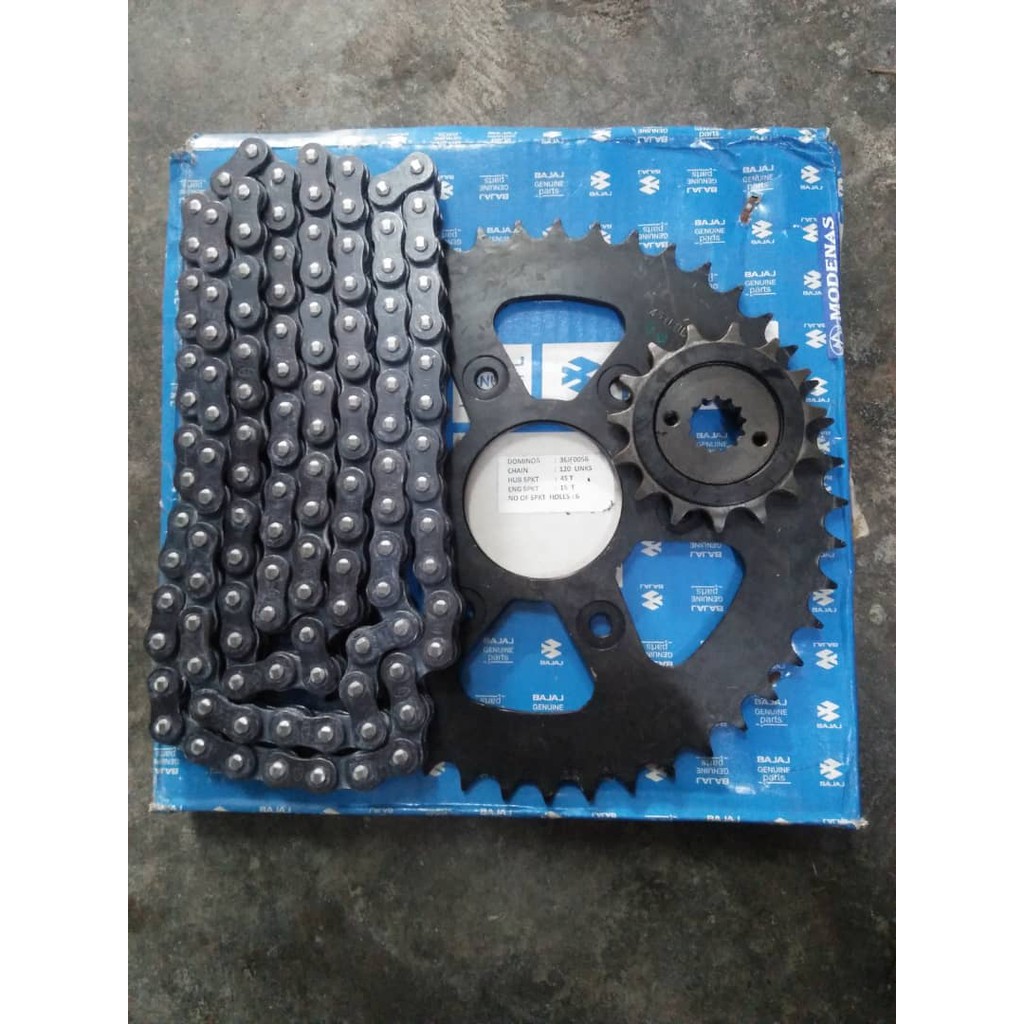 BAJAJ ORIGINAL SPROCKET CHAIN SET Shopee Malaysia