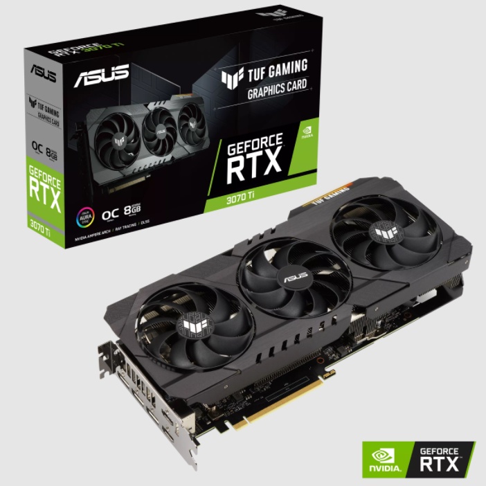 # ASUS TUF Gaming GeForce RTX 3070 Ti [ V1 / V2 ] OC Edition 8GB GDDR6X ...