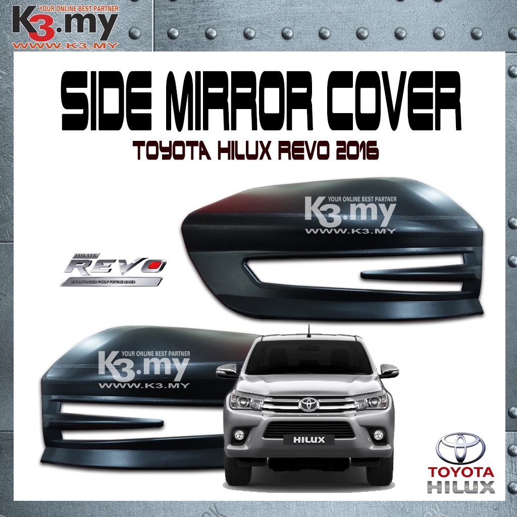 Toyota Hilux Revo Side Mirror Cover Black (2pcs/set) Shopee Malaysia