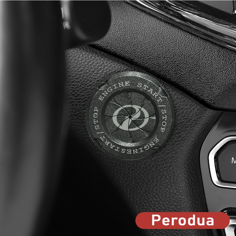 Perodua Car Engine Push Start Stop Button Cover For Alza Aruz Myvi Axia ...