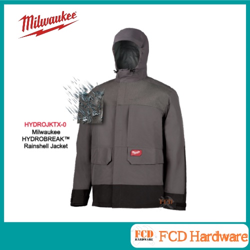 Hood Milwaukee Hydrobreak Jacket Milwaukee HYDROBREAK Rain Shell