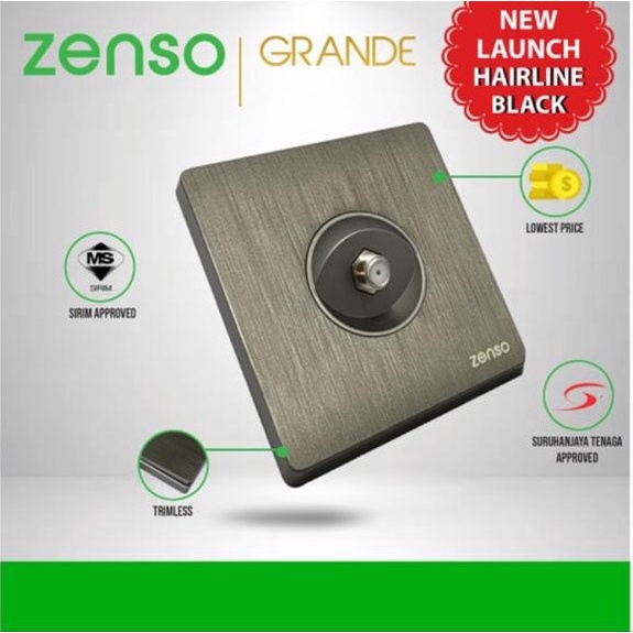 Zenso Grande Socket And Switch 13a 15a 20a 1g 2g 3g 4g Door Bell Auto