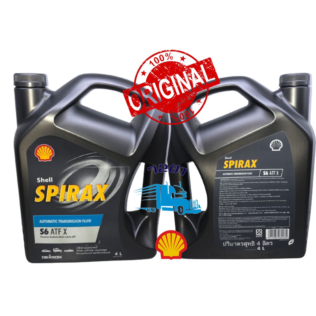 100% Original SHELL SPIRAX S6 ATF X PREMIUM SYNTHETIC MULTI-VEHICLE ...