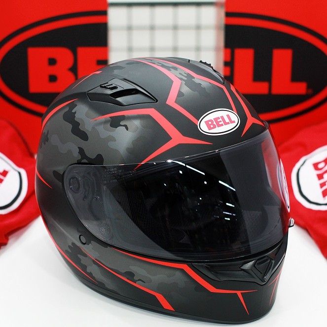 BELL Qualifier Stealth Camo Matte Black/Red-