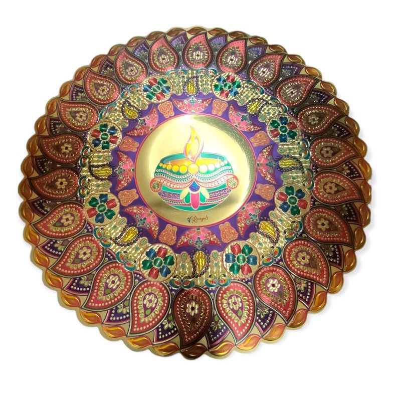 3d multi colour waterproof Gold Rangoli sticker kolam/Dheepavali o ...