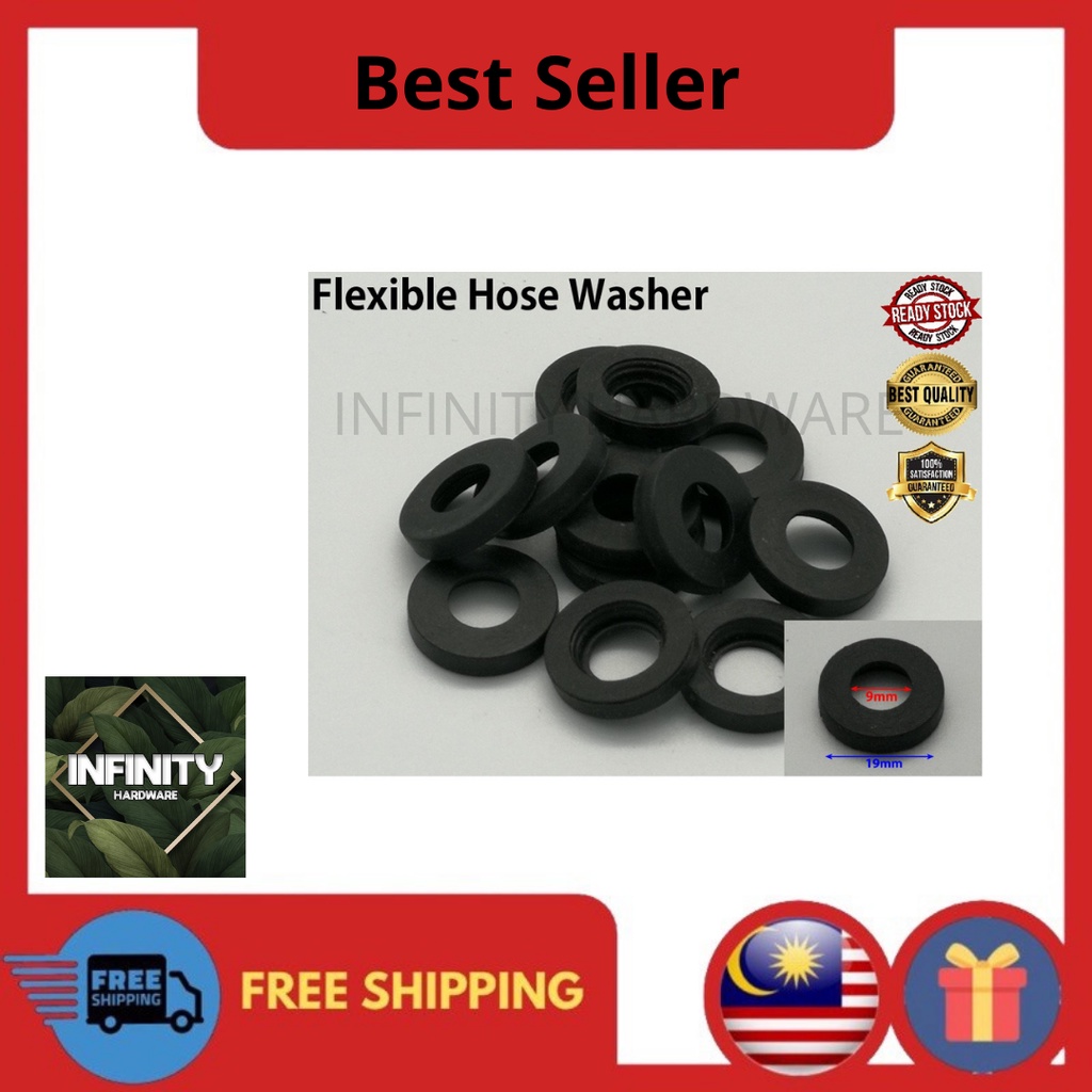 1/2 INCH FLEXIBLE HOSE WASHER GETAH PIPE THIN TEBAL Shopee Malaysia