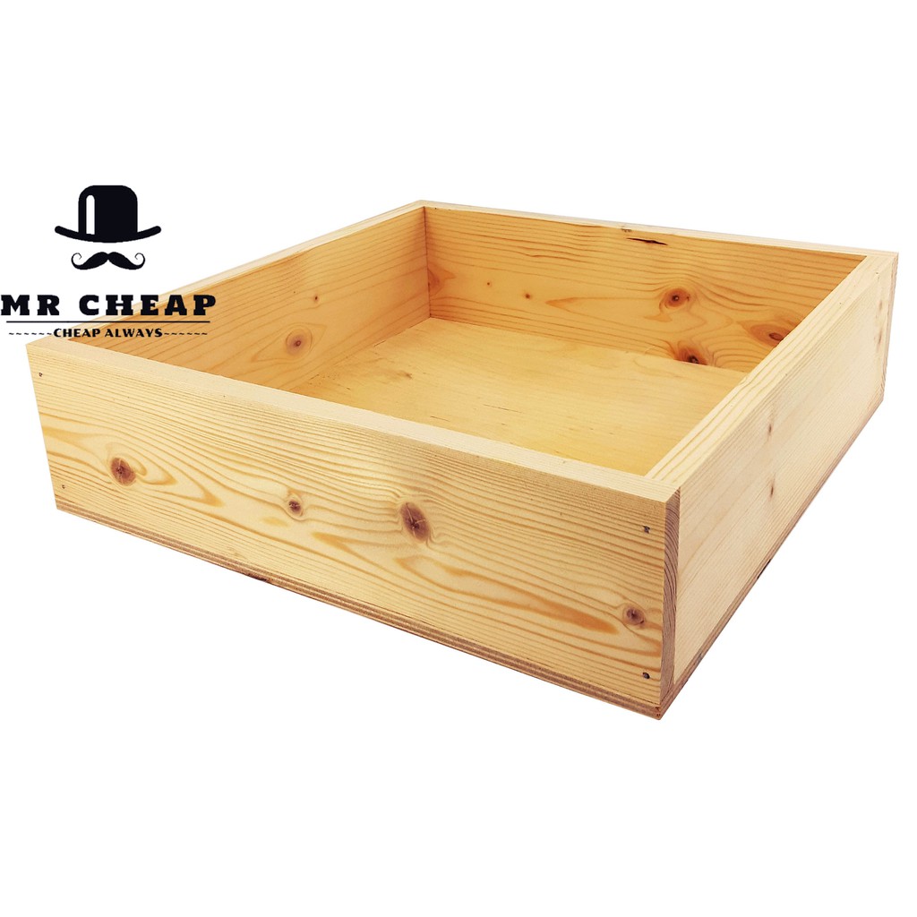 (Hamper Box) Pine Wood Hamper Box/Storage Box/Hamper Storage/Kotak Kayu ...