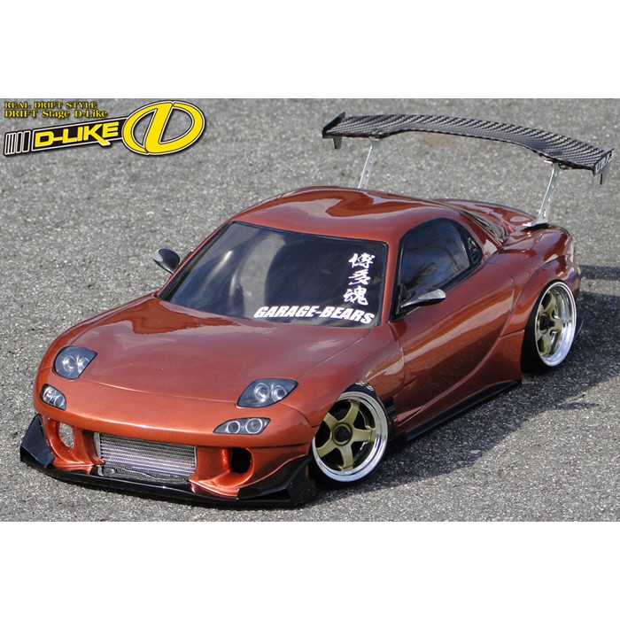 D-Like RC 1/10 Drift Clear Bodyshell DL107 Mazda RX-7 FD3S