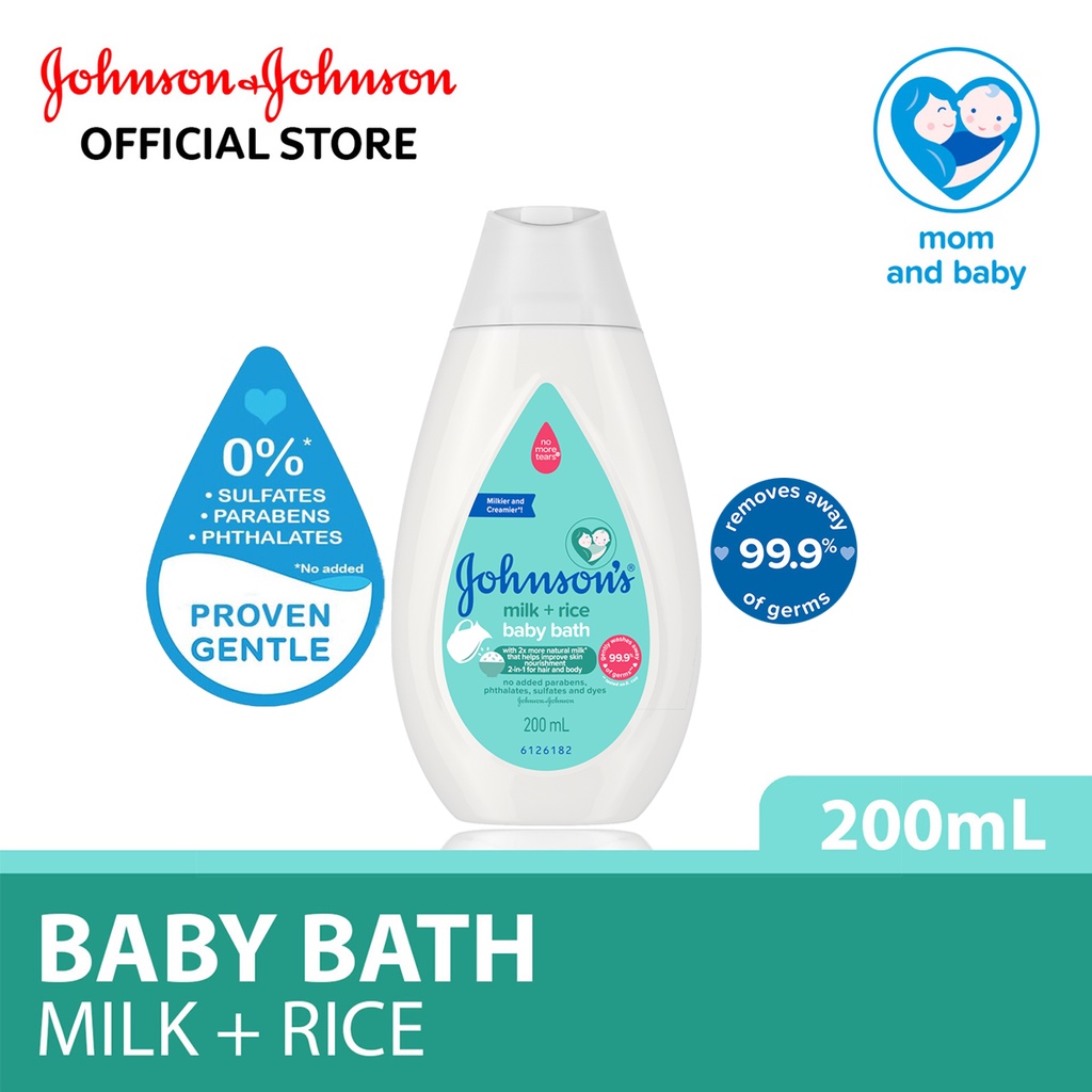 Johnson's Baby Milk + Rice Bath (200ml) | Shopee Malaysia