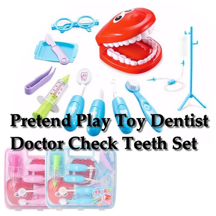 Dentist Doctor Toy Pretend Dentist Check Tooth Model Kid Educational ...