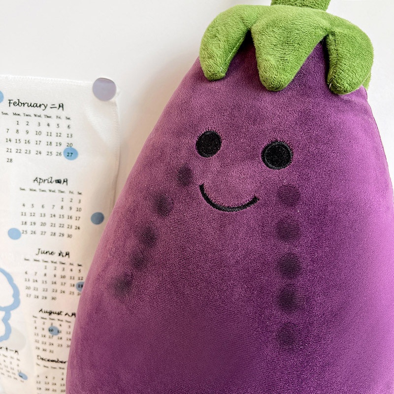 Mr. Eggplant Doll 25CM Plush Doll Toy Creative Funny Birthday Gift