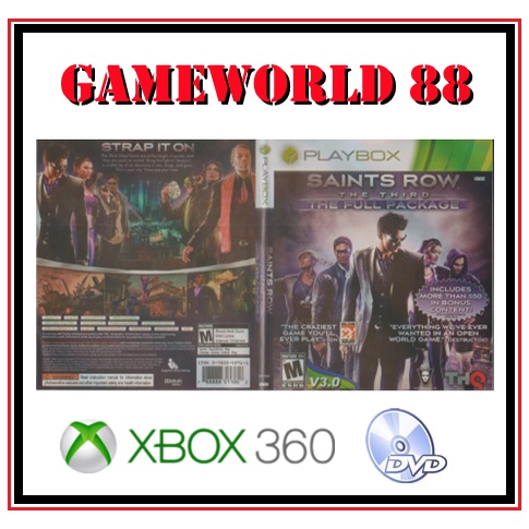 XBOX 360 GAME Saints Row The Third The Full Package 2 DISC